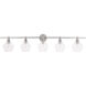 Gene 5 Light 47 inch Chrome Wall sconce Wall Light