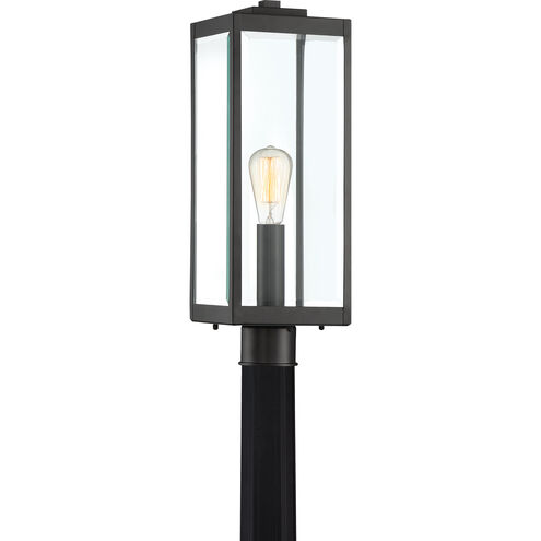 Westover 1 Light 21 inch Earth Black Outdoor Post Lantern