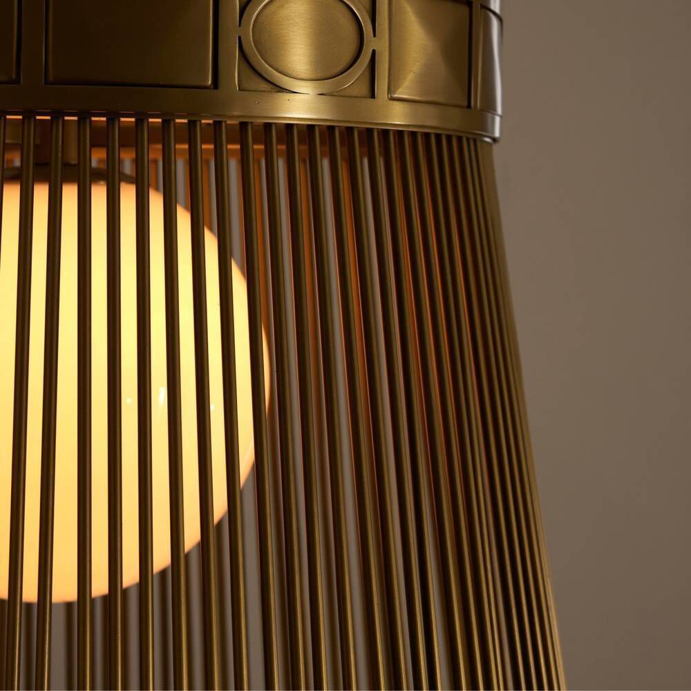 Empire 1 Light 19 inch Antique Brass Pendant Ceiling Light