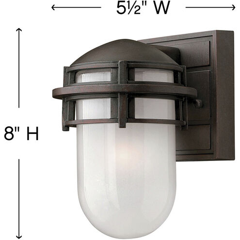Reef LED 8 inch Victorian Bronze Outdoor Wall Mount Lantern