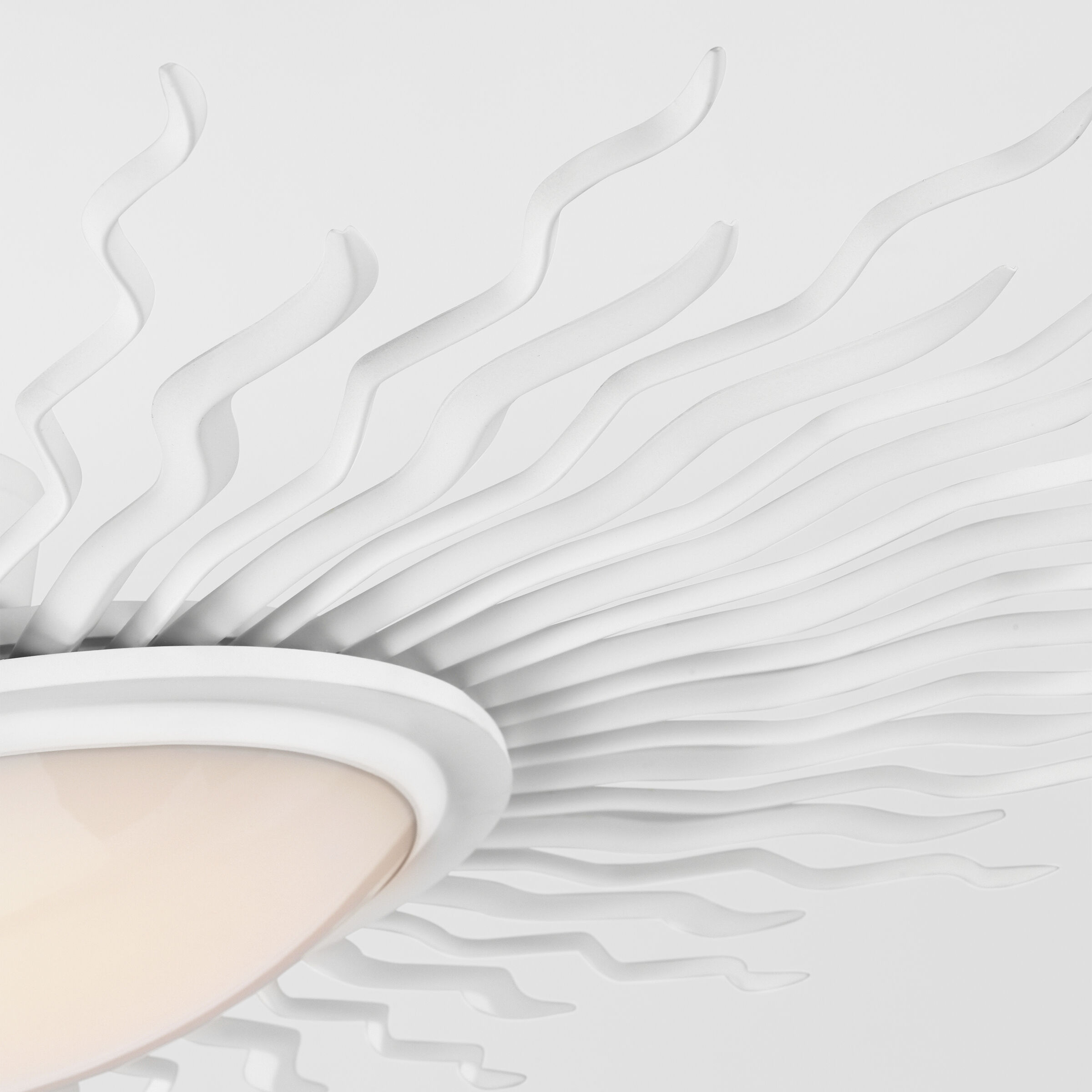 Suzanne Kasler Re LED 38.25 inch Matte White Semi-Flush Mount Ceiling Light