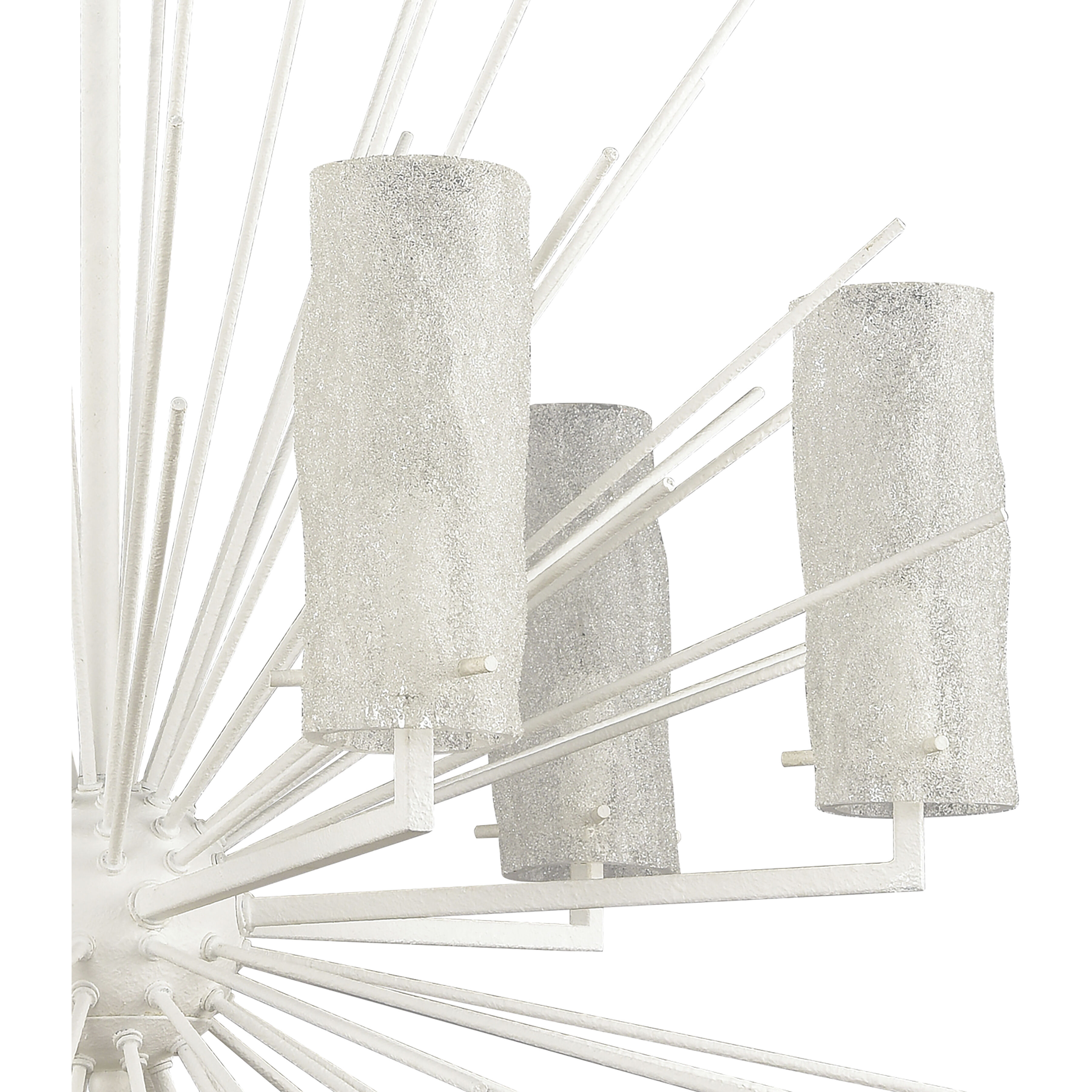 Sea Urchin 6 Light 27 inch White Coral Chandelier Ceiling Light