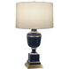 Annika 24 inch 60 watt Cobalt Accent Lamp Portable Light in Cloud Cream Silk