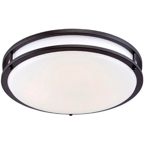 EnviroLite LED 14 inch Oil Rubbed Bronze Flush Mount Ceiling Light