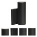 Brentwood LED 7 inch Black Outdoor Wall Sconce, Small