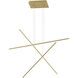 Vega Minor LED 47.25 inch Brushed Gold Multi-Pendant Ceiling Light