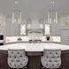 Triomphe 4 Light 17 inch Sterling Pendant Ceiling Light