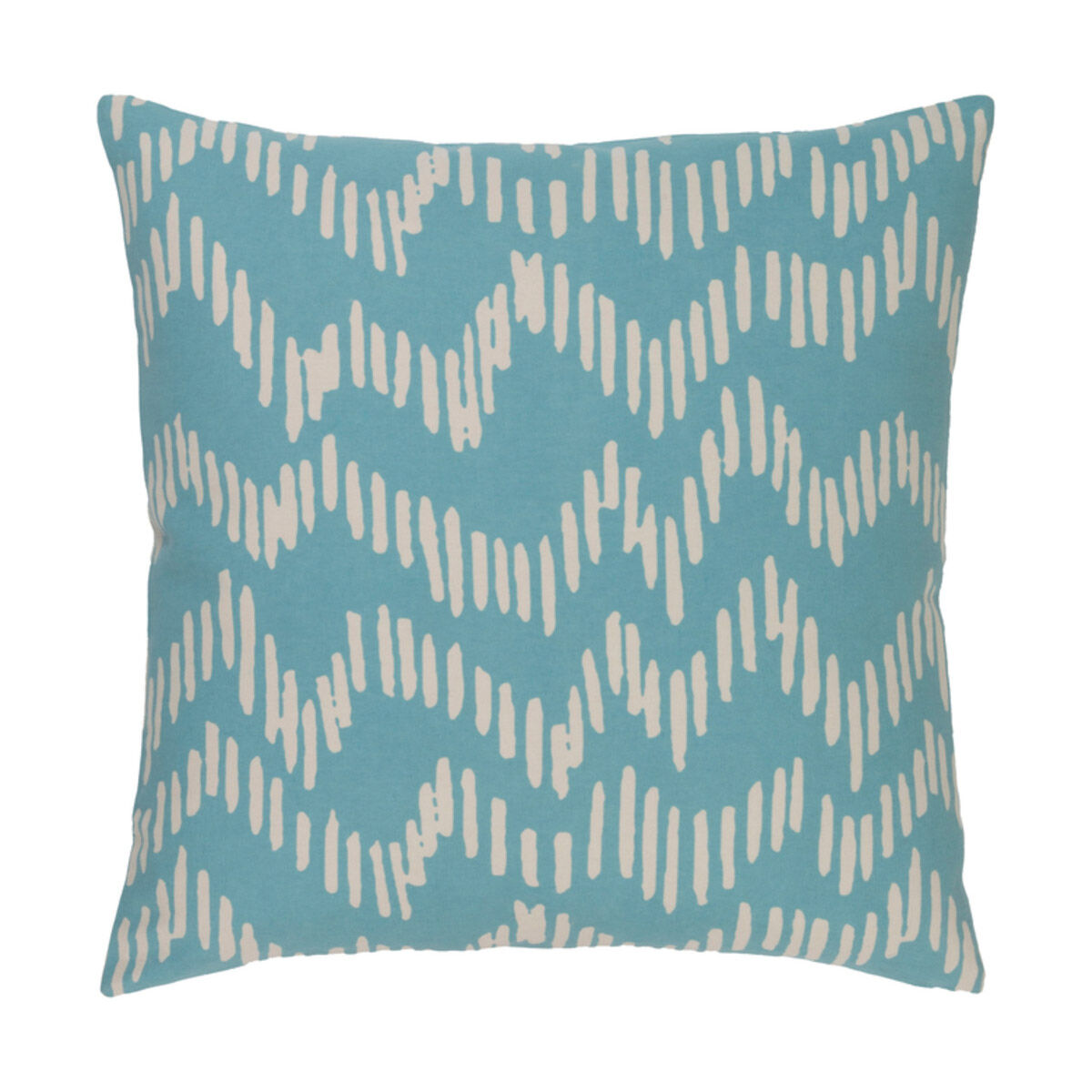 Somerset 20 X 20 inch Aqua and Beige Throw Pillow