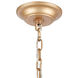 Swissvale 1 Light 8 inch Matte Gold with Polished Chrome Mini Pendant Ceiling Light