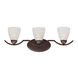 Signature 3 Light 25 inch Antique Bronze Vanity Light Wall Light