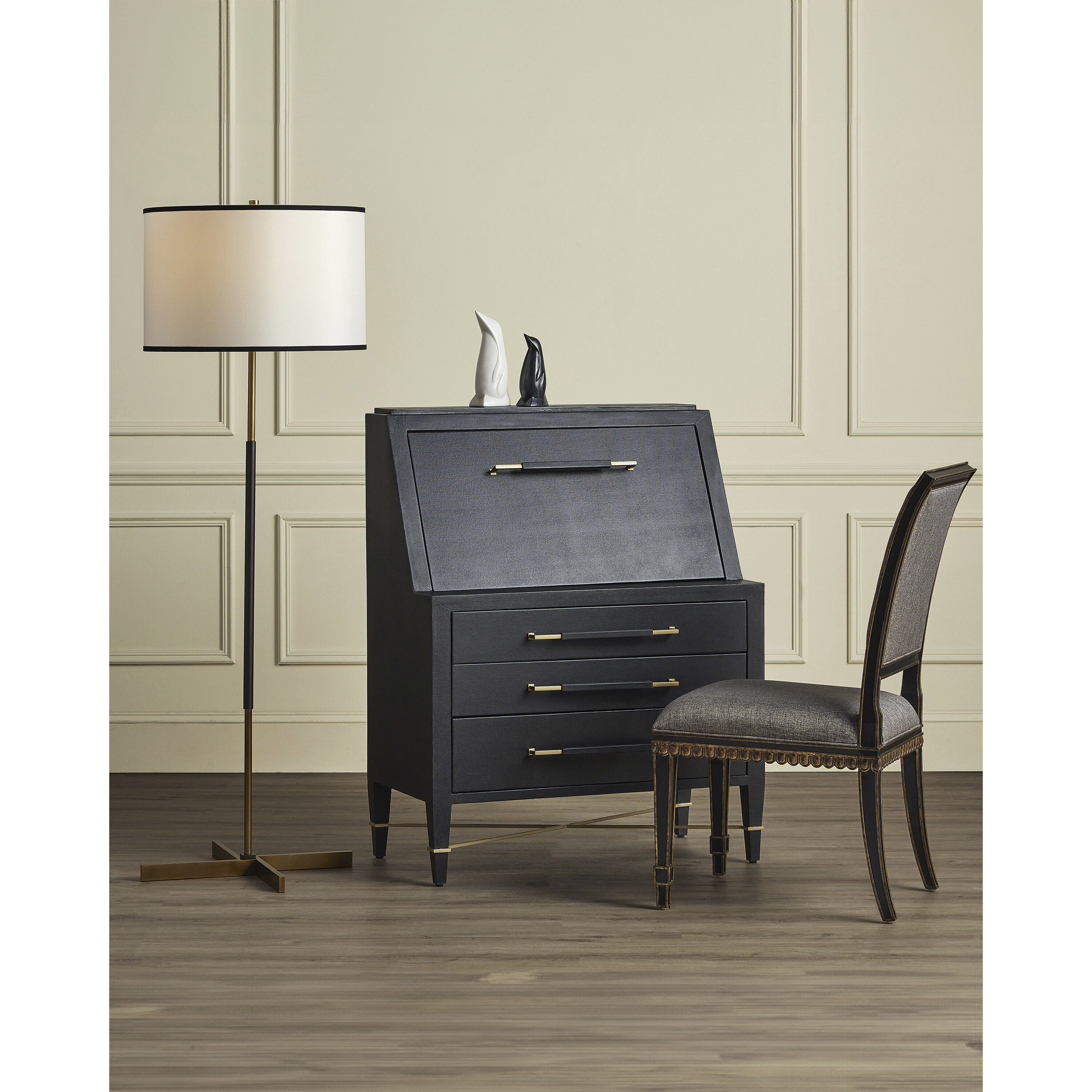 Willoughby 67 inch 150 watt Brass/Oil Rubbed Bronze Floor Lamp Portable Light