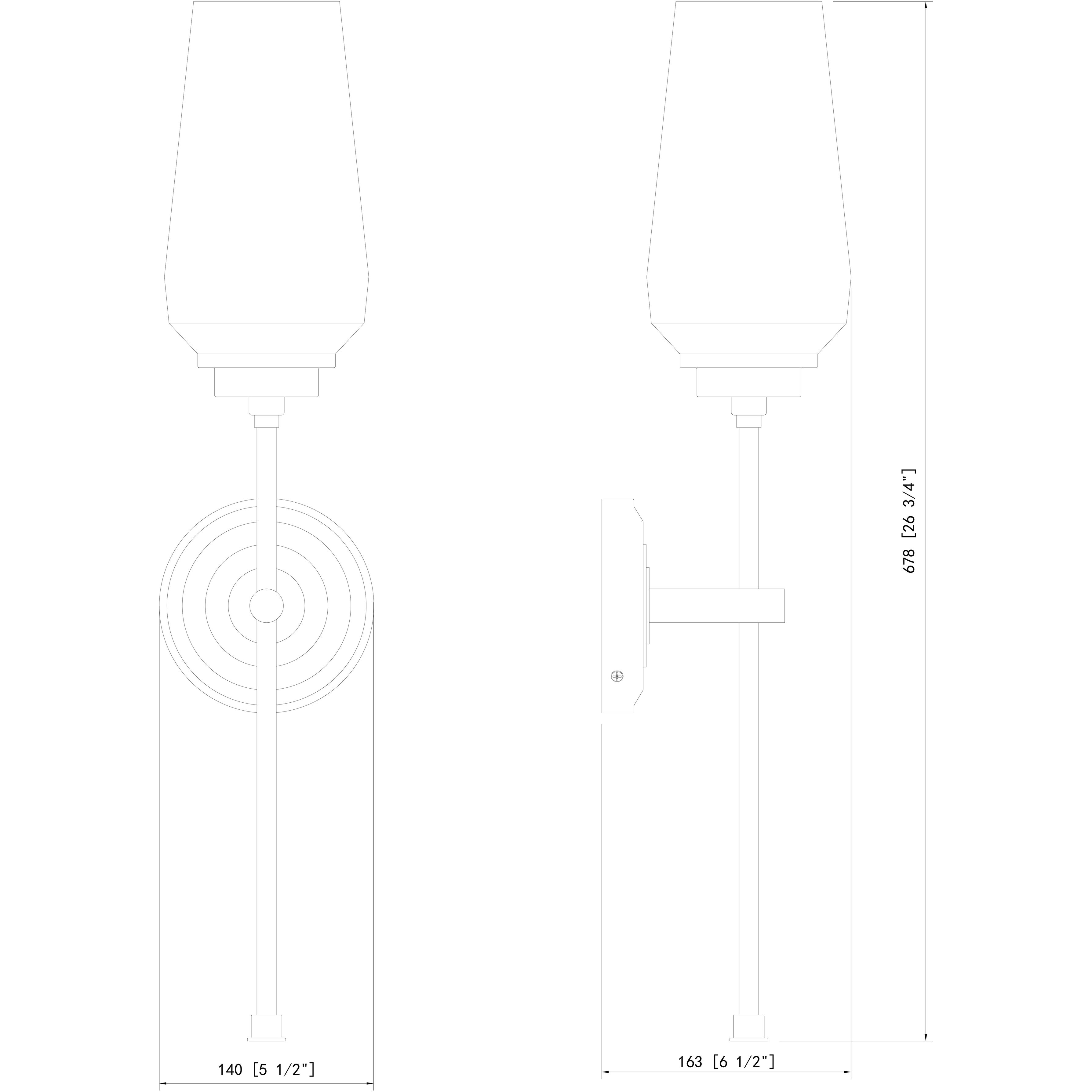 Clara Wall Sconce Wall Light in Polished Nickel