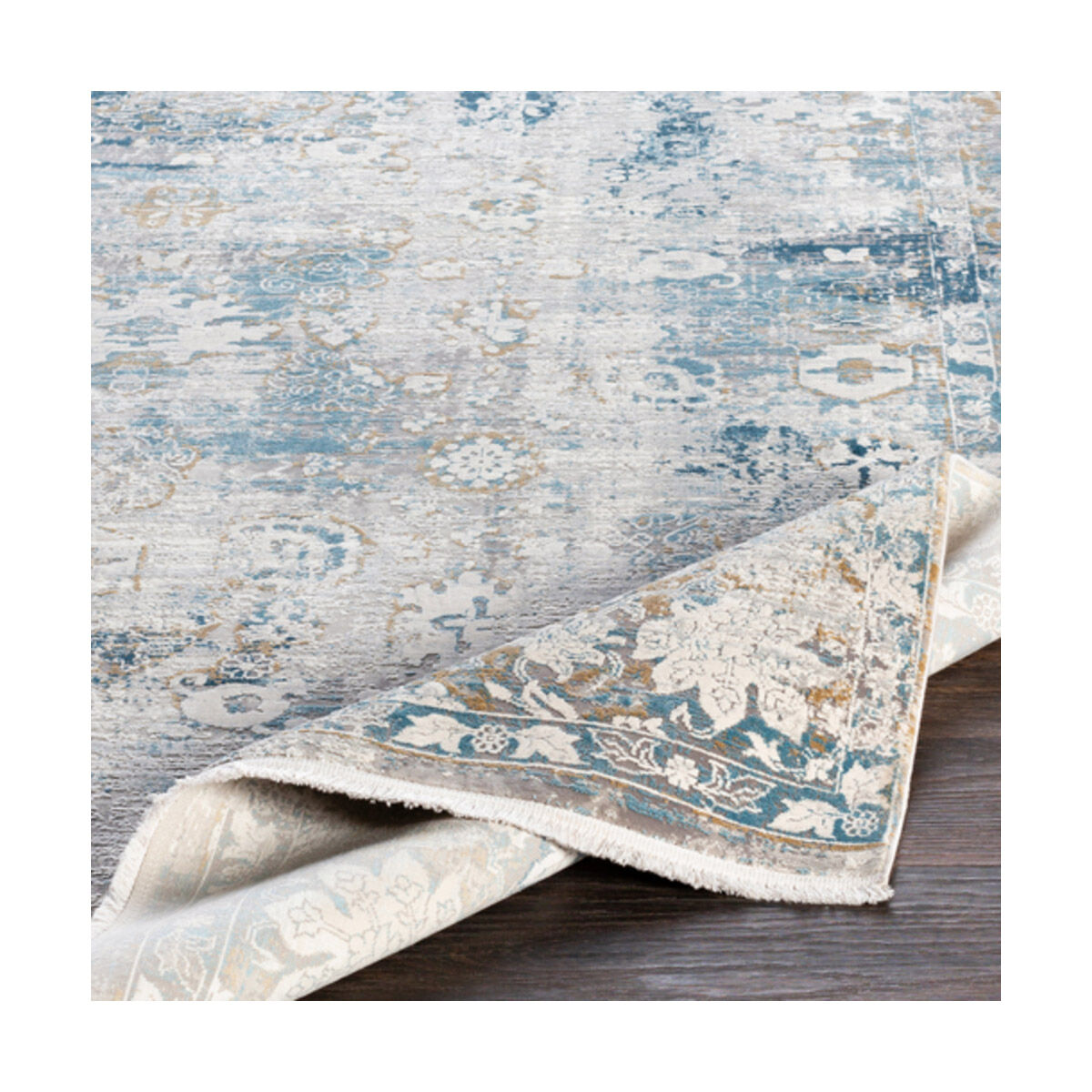 Comfort 156 X 114 inch Sky Blue Rug, Rectangle