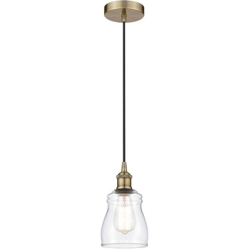 Edison Ellery 1 Light 5 inch Antique Brass Mini Pendant Ceiling Light