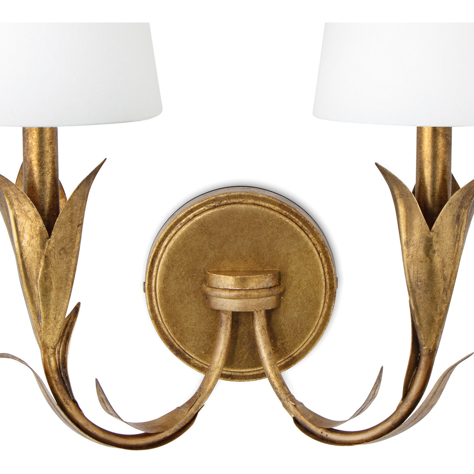 River Reed 2 Light 15.75 inch Gold Wall Sconce Wall Light, Double