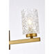 Cassie 3 Light 24 inch Brass Bath Sconce Wall Light