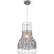 Bejamin 1 Light 11.75 inch Steel Gray Pendant Ceiling Light