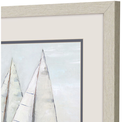 Waterside Blue and White Framed Art