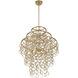 Sententas 9 Light 28 inch Noble Brass Pendant Ceiling Light