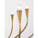 Julie Neill Marini LED 43.25 inch Antique Gold Leaf Chandelier Ceiling Light