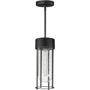 Millennial 1 Light 5.5 inch Black Outdoor Hanging Lantern