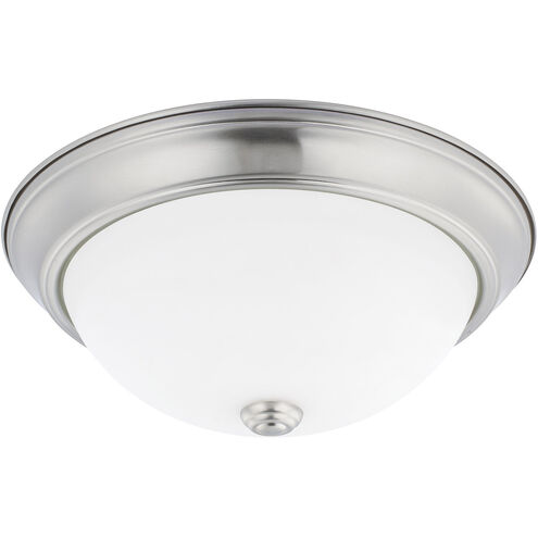 Elijah 2 Light 13 inch Brushed Nickel Flush Mount Ceiling Light