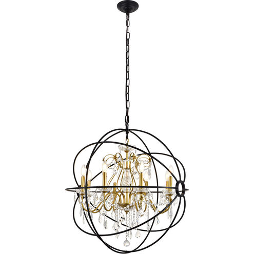 Cordelia 8 Light 32 inch Black and Gold Pendant Ceiling Light