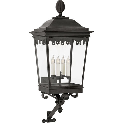 Rudolph Colby Rosedale Grand 4 Light 44.5 inch French Rust Outdoor Wall Lantern, Large