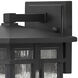 Tucker Outdoor Wall Mount Lantern in Museum Black, Small