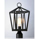 Artisan 1 Light 17.25 inch Black Outdoor Pole/Post Mount