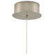 Beehive 1 Light 6 inch Natural Rattan and Silver Multi-Drop Pendant Ceiling Light