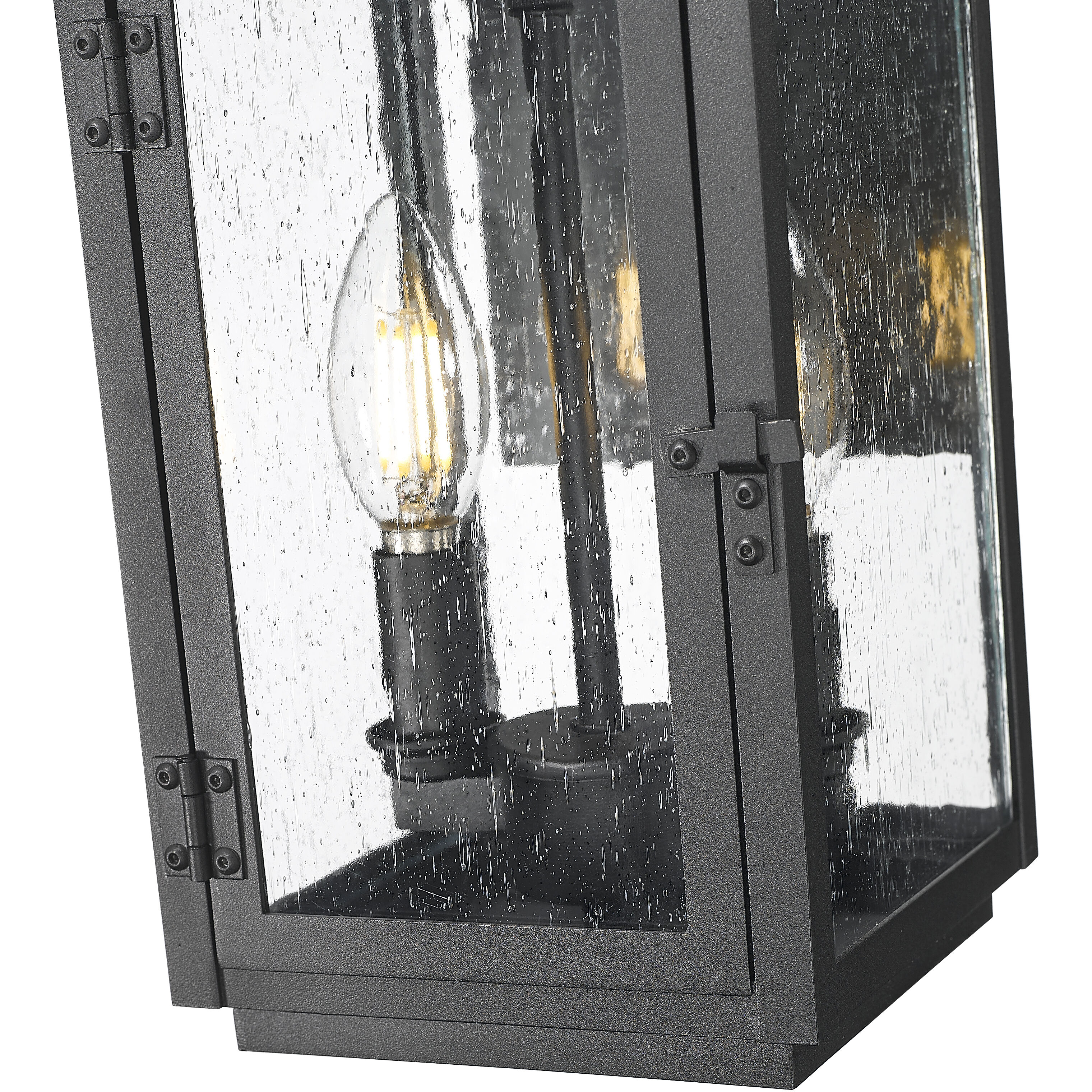 Hartwell 2 Light 13.75 inch Sand Black Outdoor Wall Light