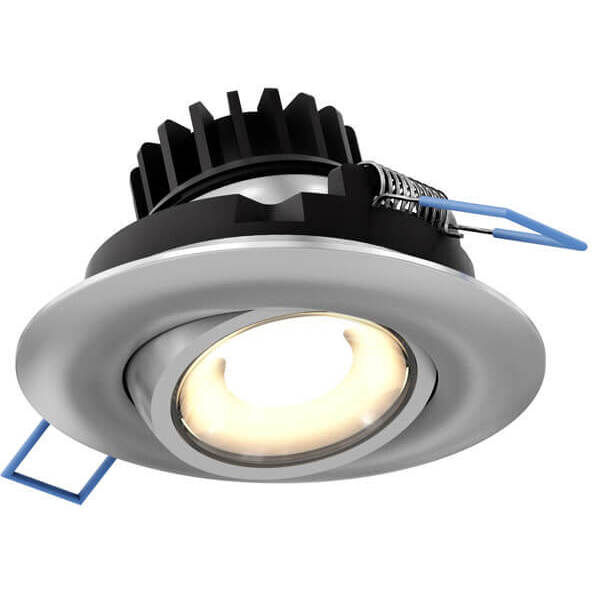 Scope Satin Nickel 8.00 watt LED Directional in Color Temperature Changing, Recessed Gimbal Light