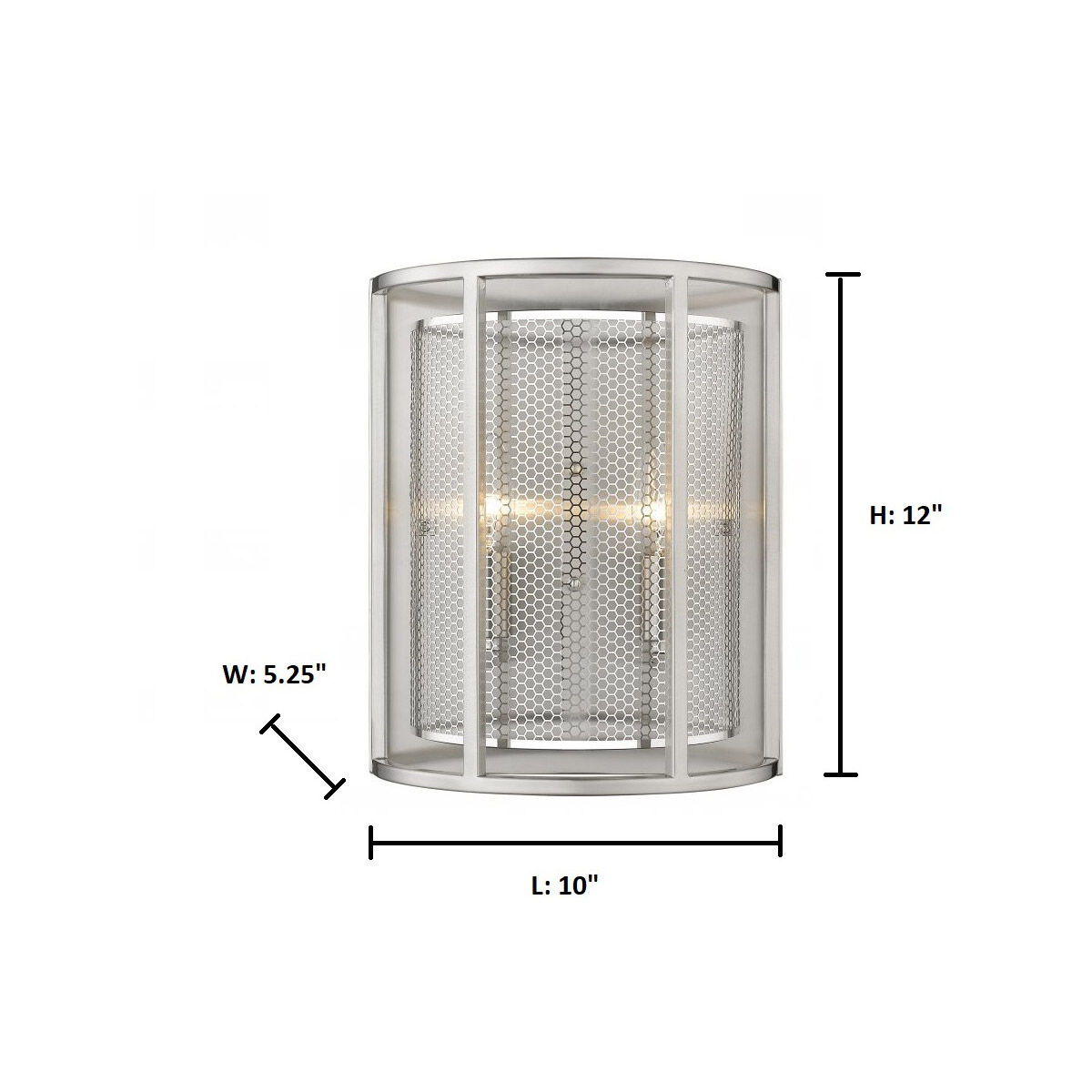 Verona 2 Light 10 inch Steel Wall Sconce Wall Light