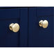 Americana 36 X 21.5 X 35 inch Blue Vanity Sink Set