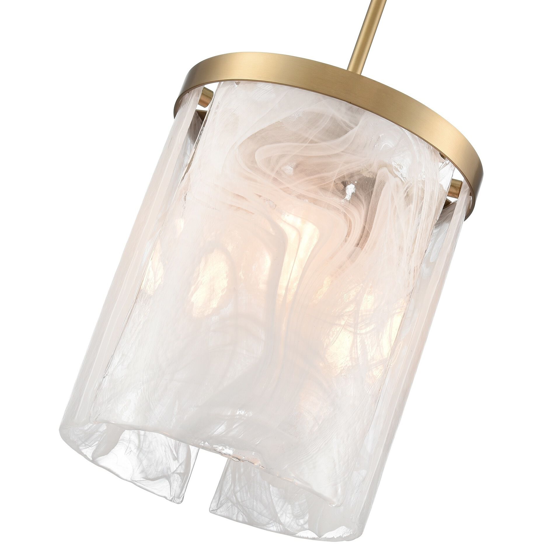 Skye 3 Light 10 inch Brushed Brass Pendant Ceiling Light