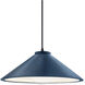 Radiance Collection LED 11.75 inch Midnight Sky with Matte Black Pendant Ceiling Light