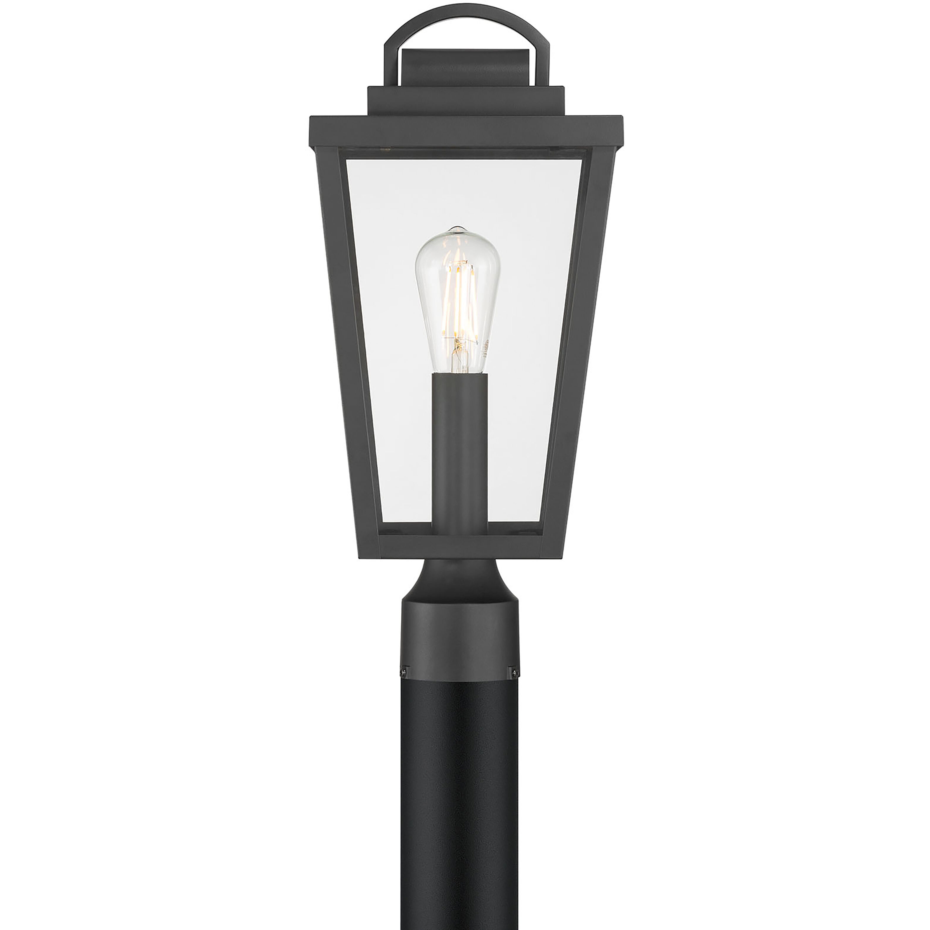 Brenwick 1 Light 17.75 inch Powder Coated Black Outdoor Post Lantern