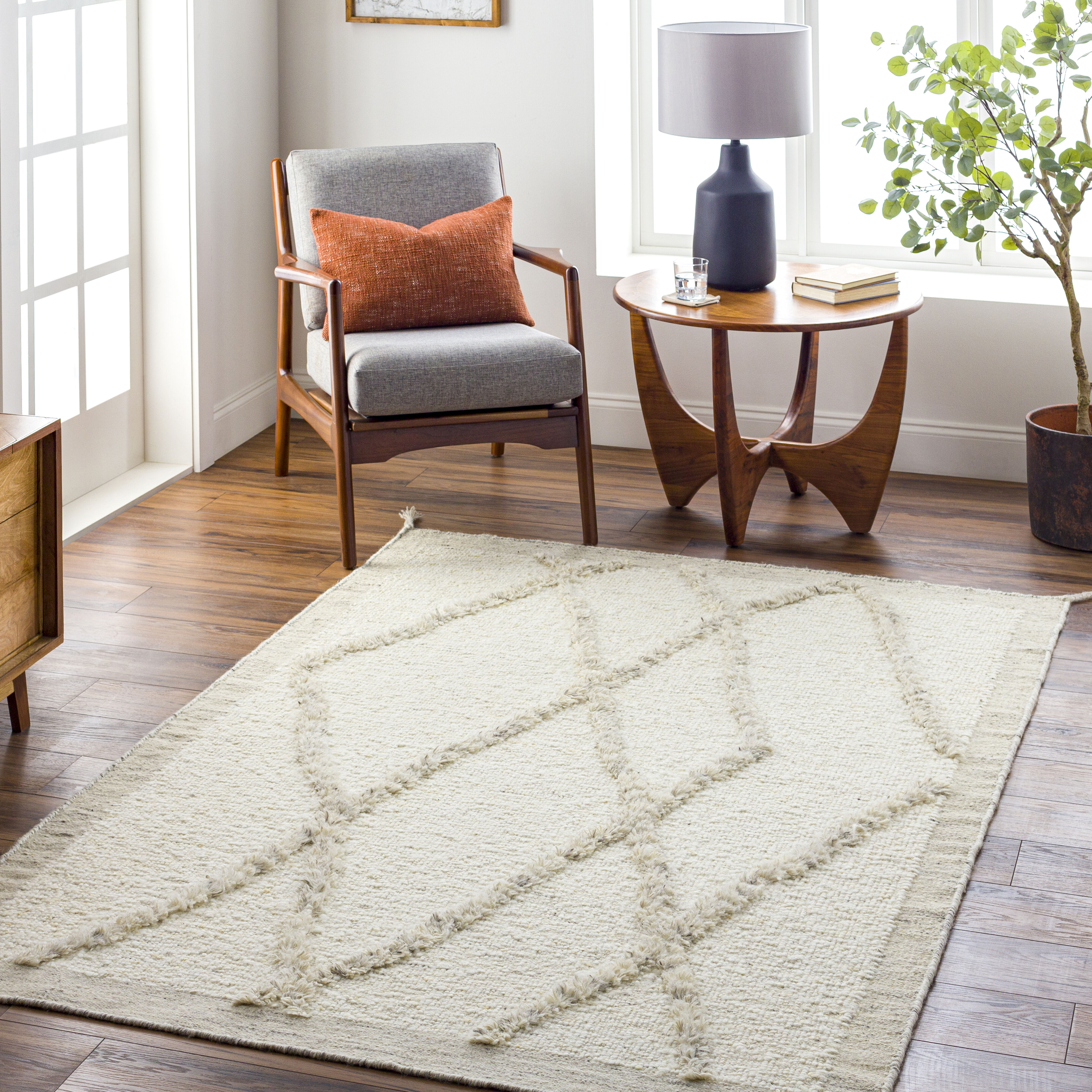 Tripoli 90 X 60 inch Cream Rug, Rectangle