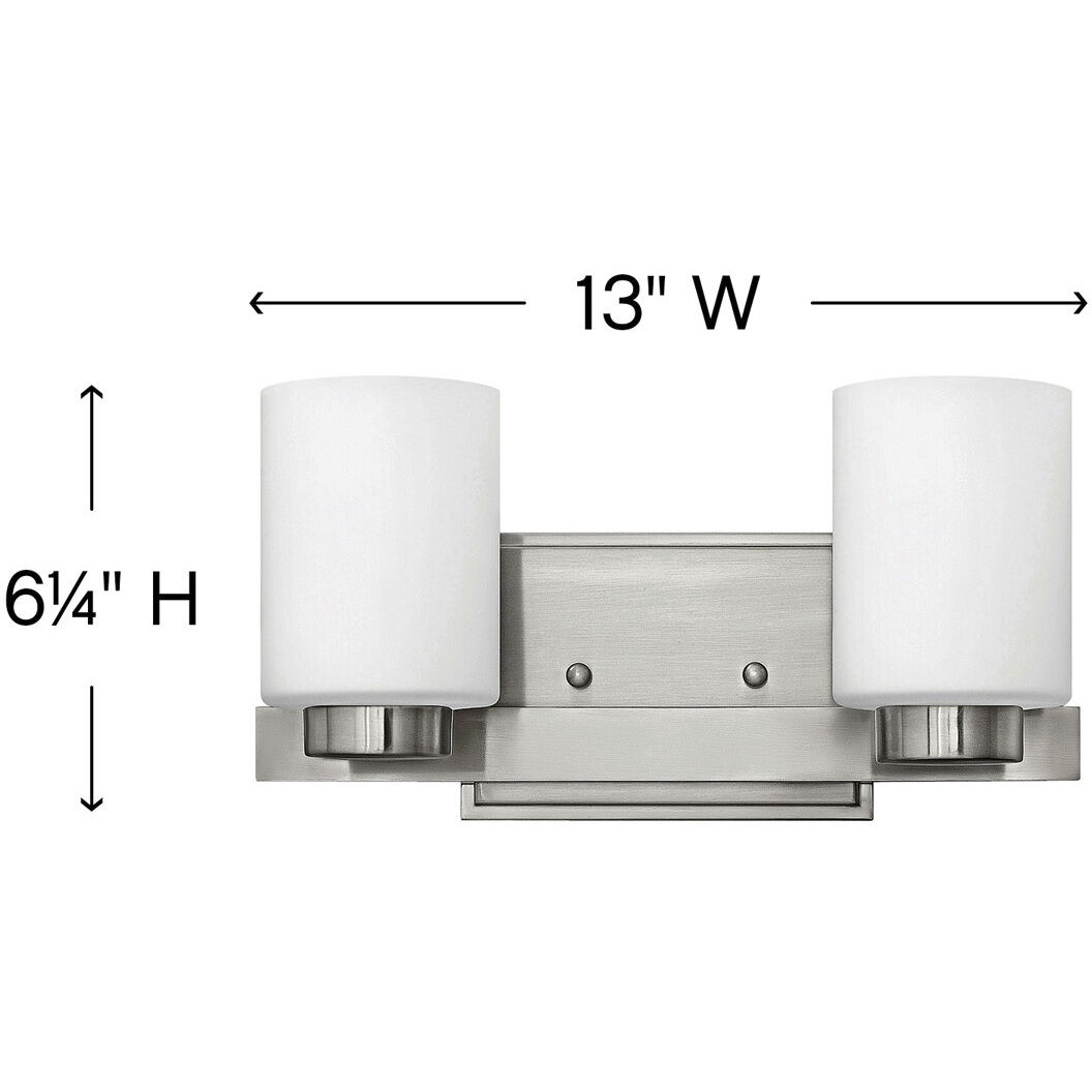 Miley LED 13 inch Brushed Nickel Vanity Light Wall Light