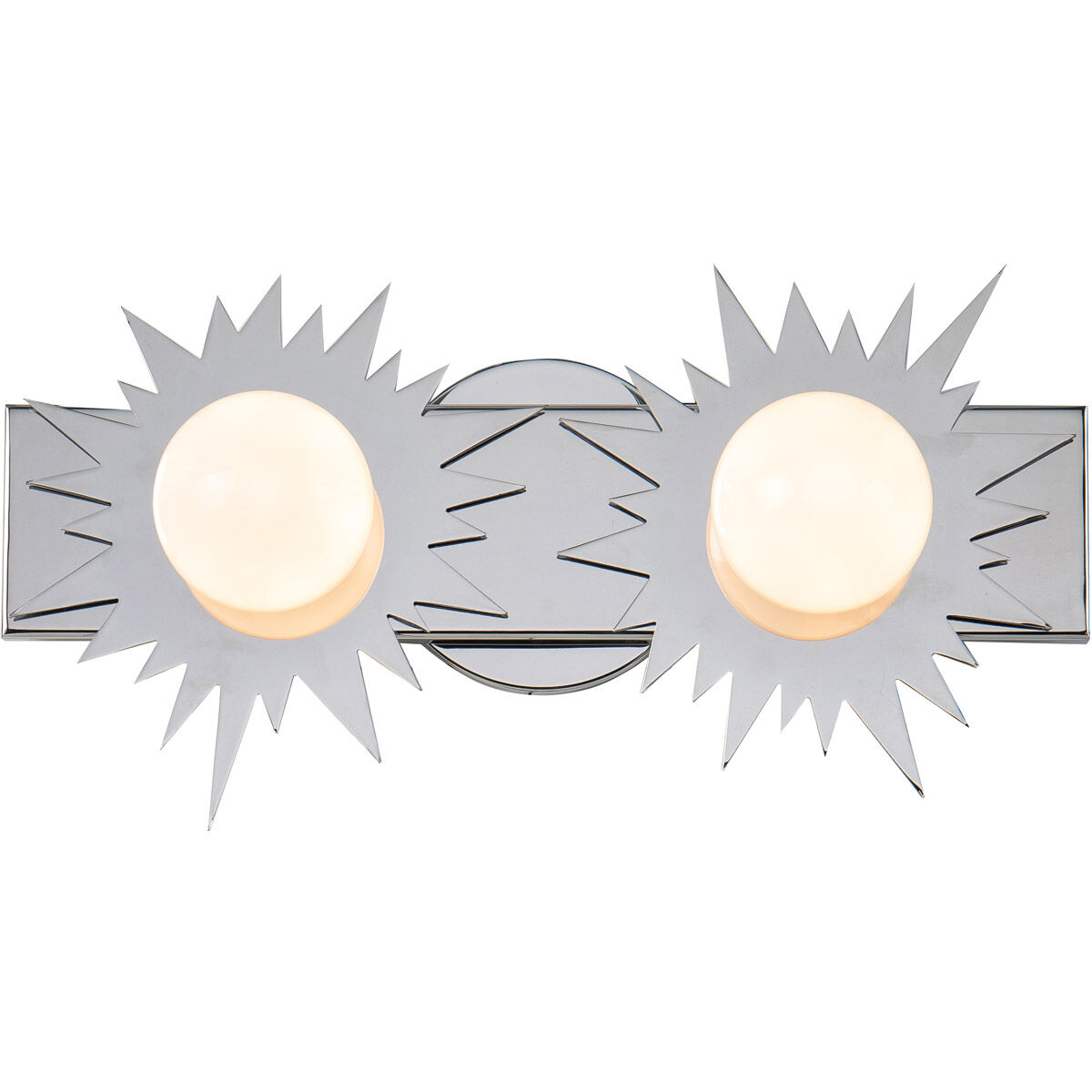 Soleil 2 Light 16 inch PC Bath Light Wall Light in Polished Chrome