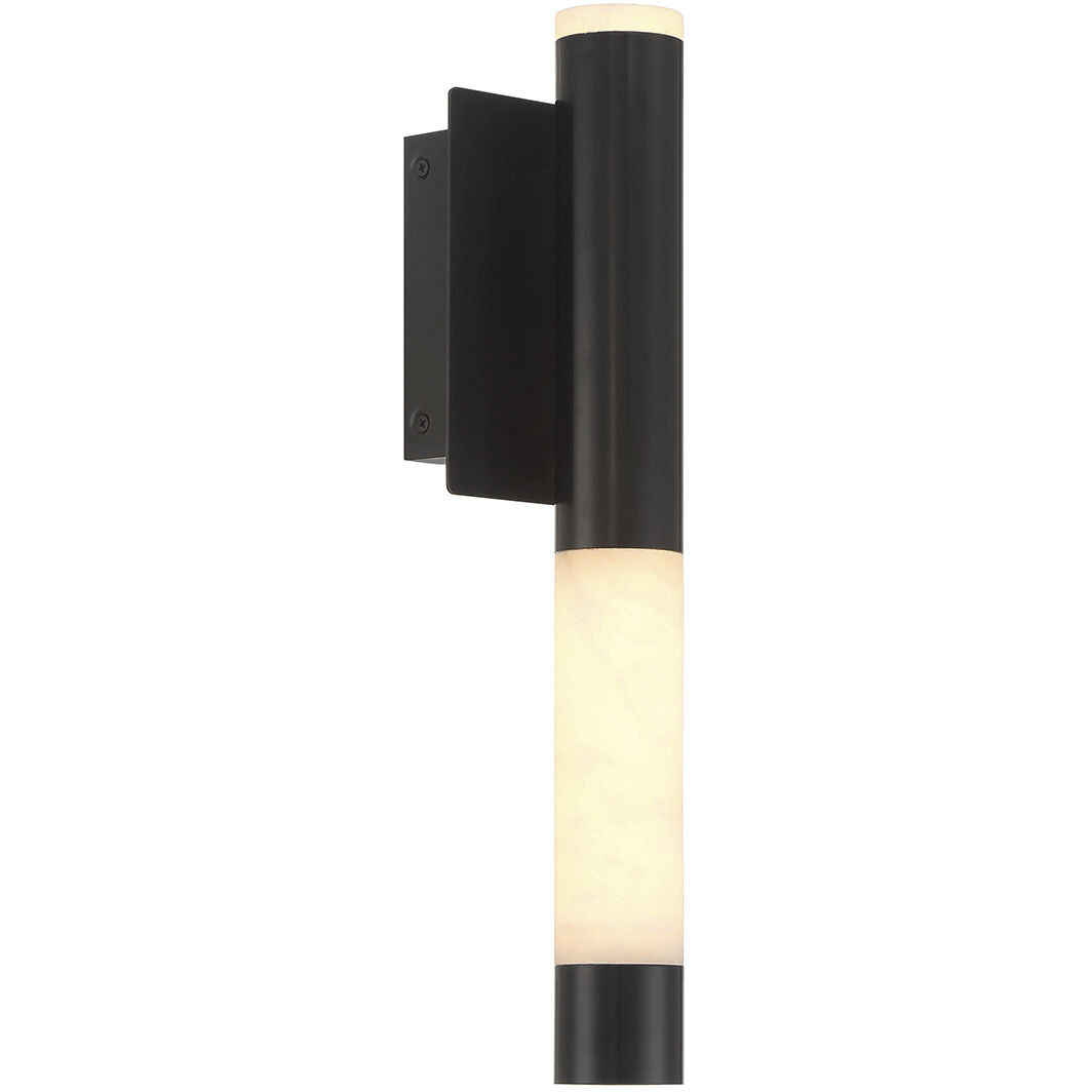 Ronda LED 16.25 inch Matte Black Outdoor Wall Sconce