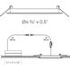 Excel Satin Nickel Slim panel in Color Temperature Changing, Recessed