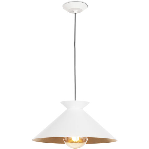 Viggo 1 Light 16 inch White Pendant Ceiling Light, Small