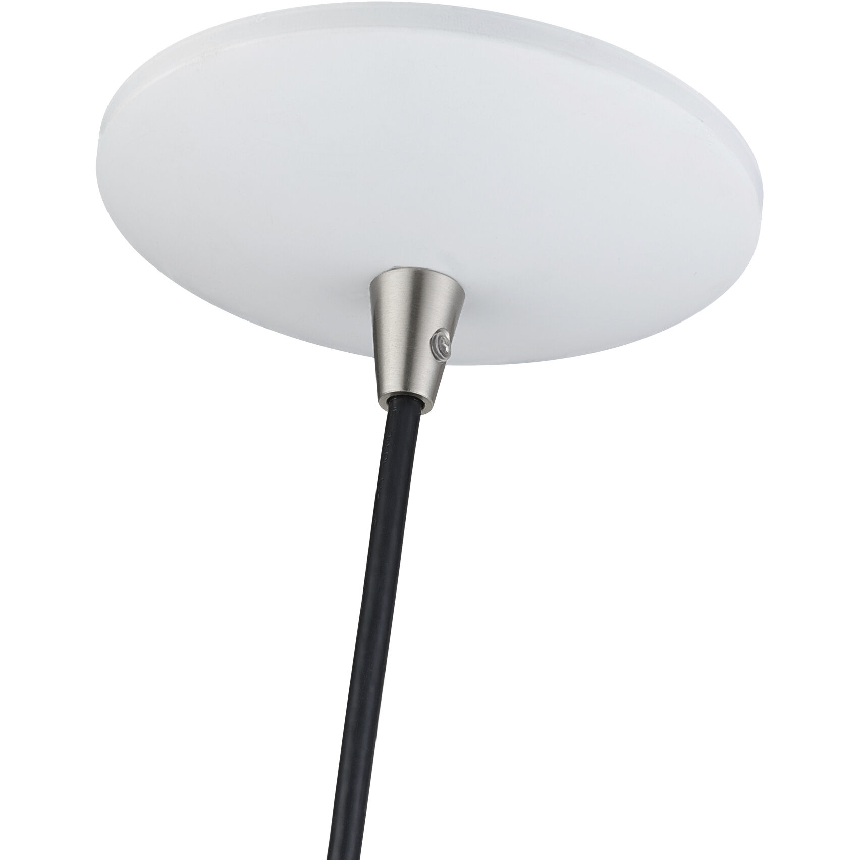 Domma 1 Light 8 inch White with Brushed Nickel Accents Mini Pendant Ceiling Light