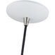 Domma 1 Light 8 inch White with Brushed Nickel Accents Mini Pendant Ceiling Light