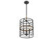 Oakhill 3 Light 13 inch Provincial Wood with Ebony Foyer Ceiling Light
