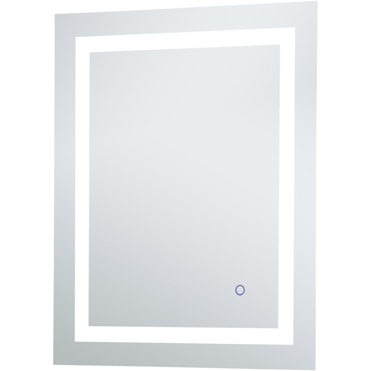Helios 30 X 24 inch Silver Lighted Wall Mirror