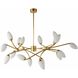 Ember 16 Light Antique Brass Chandelier Ceiling Light