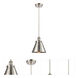 Ballston Appalachian 1 Light 8 inch Brushed Satin Nickel Mini Pendant Ceiling Light, Ballston